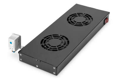 [DN-19 FAN-2-HO-SW] DIGITUS Lüftereinheit zur variablen 483 mm (19")-Installation