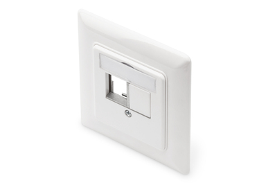 [DN-93832] DIGITUS Frontplatte und Einbaurahmen für Multimedia / Keystone Module