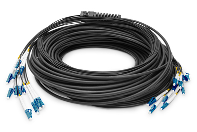 [DK-2A33CU075BK-BBB] DIGITUS Vorkonfektionierte Glasfaser Universal Breakout Kabel, Singlemode OS2, 12 Fasern, LC/UPC - LC/UPC