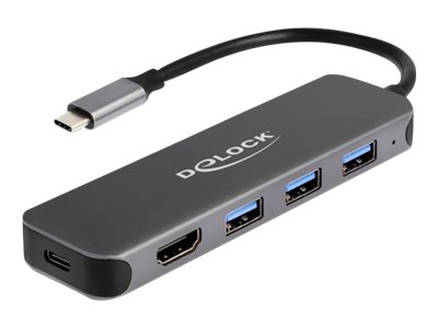 [64171] Delock Hub - 3 x USB 3.2 Gen 1 + 1 x USB-C (Spannungsversorgung)