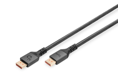 [DB-340111-010-S] DIGITUS 16K DisplayPort Anschlusskabel, Version 2.1,  1m, 80G, schwarz
