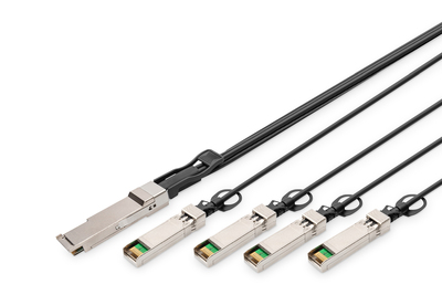 [DN-81321] DIGITUS 40G QSFP+ to 4XSFP+ Direct Attach Kabel 1m