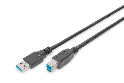 [AK-300115-018-S] DIGITUS USB-A  USB-B Anschlusskabel, 1,8m