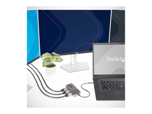 [MST14CD123HD] StarTech.com 3-Port USB-C auf HDMI Adapter, MST
