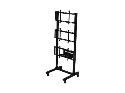 [DS-C560-1X3] Peerless AV SmartMount DS-C560-1X3 - Wagen - für 3 LCD-/Plasma-Konsolen - Aluminium - Schwarz - Bildschirmgröße: 116.8-152.4 cm (46"-60")