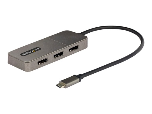 [MST14CD123DP] StarTech.com USB-C to Triple DisplayPort 1.4 MST Hub, 4K 60Hz, 1ft (30cm)