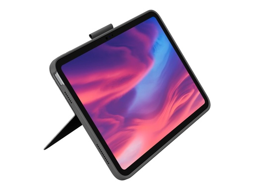 [920-011438] Logitech Combo Touch - Tastatur und Foliohülle - mit Trackpad - hintergrundbeleuchtet - Apple Smart connector - QWERTY - Italienisch - Oxford Gray - für Apple 10.9-inch iPad (10. Generation)