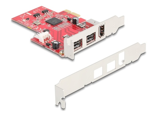 [90738] Delock FireWire-Adapter - PCIe 1.1 Low-Profile