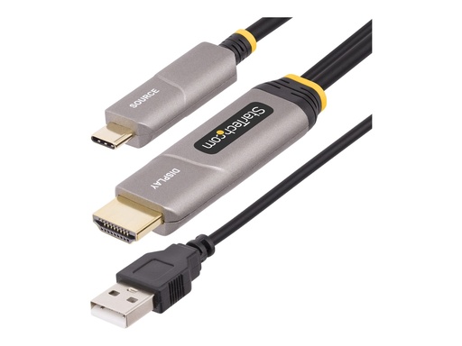 [145B-USBC-HDMI4K-AOC] StarTech.com 9,15m USB-C zu HDMI 2.0 Aktives optisches Kabel, 4K 60Hz - HDMI-Kabel - USB-C männlich zu HDMI, USB (nur Strom)