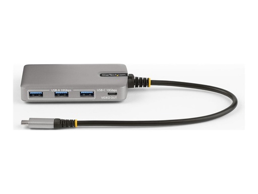 [HB31C3A1CDPPD3] StarTech.com 4-Port USB-C 10Gbps Hub, 4K USB-C
