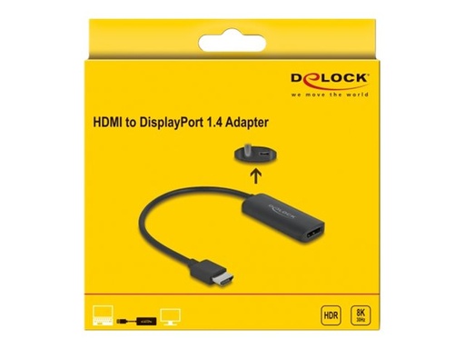 [64213] Delock High Speed - Videoadapter - HDMI, Mikro-USB Typ B (nur Strom)