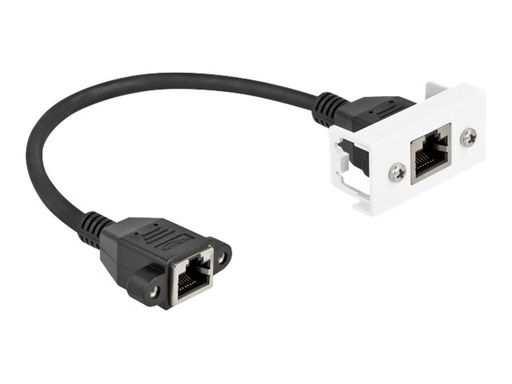 [87126] Delock Netzwerkkabel - RJ-45 (W) mit Muttern zu RJ-45 (W)
