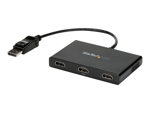 [MSTDP123HD] StarTech.com 3-Port Multi Monitor Adapter - DisplayPort 1.2 auf 3x HDMI MST Hub - Triple 1080p HDMI Monitore - Video Splitter für den erweiterten Desktop-Modus nur auf Windows-PCs - DP auf 3x HDMI (MSTDP123HD)