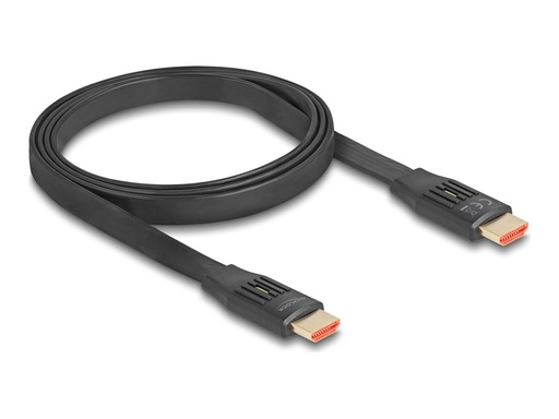 [81001] Delock Highspeed - HDMI-Kabel mit Ethernet - HDMI männlich zu HDMI männlich - 1 m - Schwarz - unterstützt 8K 60 Hz (7680 x 4320)