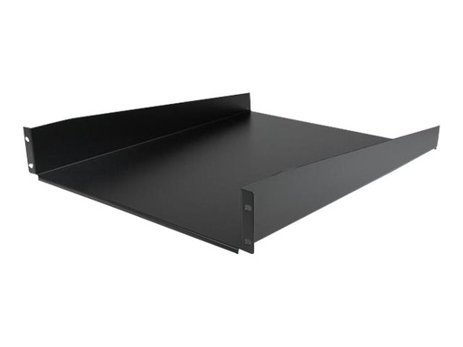 [CABSHELF22] StarTech.com 2 HE 19 Fest montierbarer Fachboden für Server Rack/ Schrank bis 22 Kg - Fachboden für Serverschrank 2HE 19 Zoll 55 cm Tief - Rack - Regal - Schwarz - 2U - 55.9 cm (22")