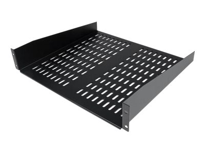 [CABSHELFV] StarTech.com 2HE Universal Rack Mount Fachboden belüftet und freitragend für 19 Server Racks - 16Zoll, schwarz (CABSHELFV)