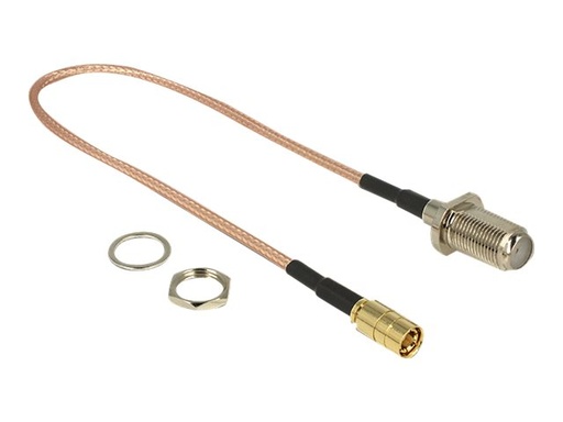 [13024] Delock Antennenkabel - F-Stecker Gefäß Bulkhead