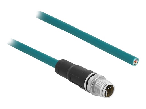[87854] Delock Patch-Kabel - 8 pin M12-X (M) zu ohne