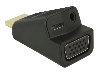 [65895] Delock Videokonverter - HDMI - VGA - Schwarz