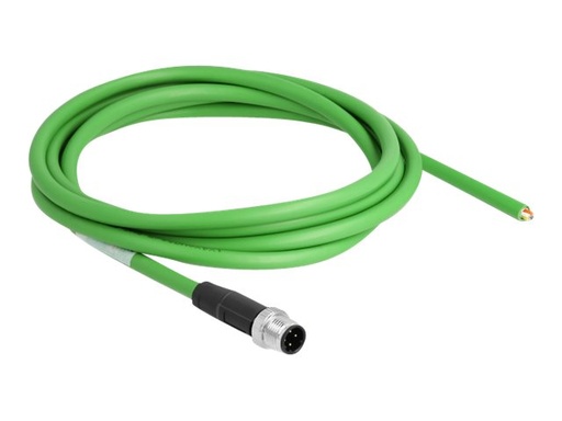 [87849] Delock Patch-Kabel - 4-polig M12-D (M) zu ohne