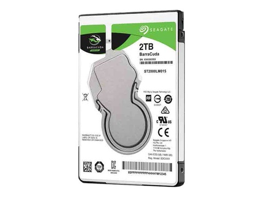 [ST2000LM015] Seagate Barracuda Guardian ST2000LM015 2,5" SATA 2.000 GB - Festplatte - 5.400 rpm 5,6 ms - Intern USB 2.0