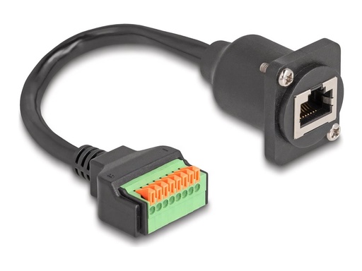 [88153] Delock Netzwerkkabel - RJ-45 (W) zu 8-polige