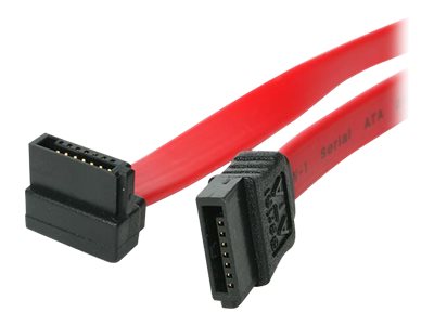 [SATA6RA1] StarTech.com 15cm SATA 3 Kabel gewinkelt - S-ATA III Anschlusskabel bis 6Gb/s - Serial ATA 90° rechts abgewinkelt - Rot - SATA-Kabel - Serial ATA 150/300/600 - SATA (R)