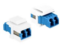 [86357] Delock Keystone-Koppler - LC Single-Modus (W)