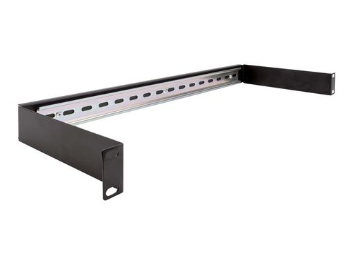 [66883] Delock DIN Schienenpanel - Rack montierbar - Schwarz - 1U - 48.3 cm (19")