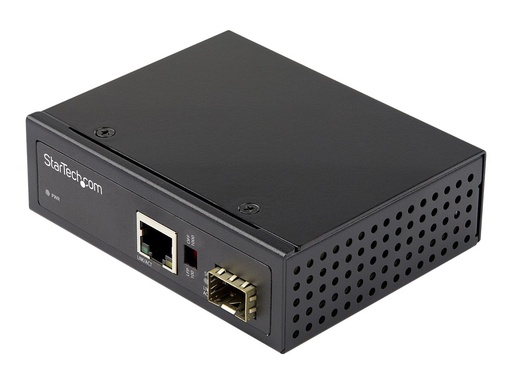 [IMC1GSFP] StarTech.com Industrial Media Converter - 1 Gbit/s Medienkonverter LWL Kupfer - Singlemode-/Multimode Glasfaser auf Kupfer Netzwerk - 12-56 V DC - IP-30/-40&deg;C bis 75&deg;C (IMC1GSFP)