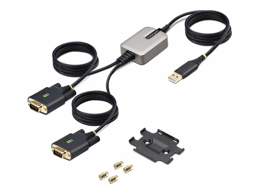 [2P6FFC-USB-SERIAL] StarTech.com StarTech 4m 2-Port USB auf Seriell Adapter, RS232 COM-Retention, FTDI - Kabel USB / seriell - USB (M)