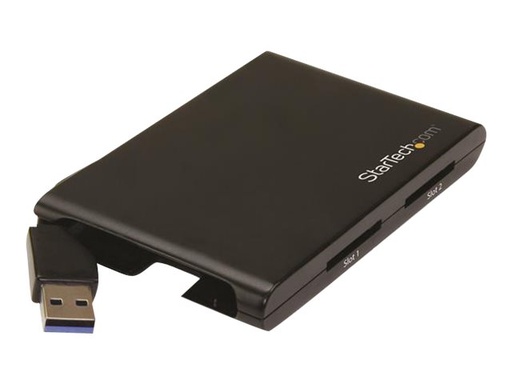 [2SD4FCRU3] StarTech.com Dual Slot SD Kartenleser - USB 3.0 - SD 4.0, UHS II - SD / SDHC / SDXC Kartenleser/ -schreiber mit UHS-II - Kartenleser (MMC, SD, SDHC, SDXC)