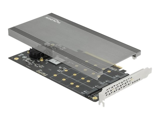 [89044] Delock PCI Express x16 Card to 4 x internal NVMe M.2 Key M