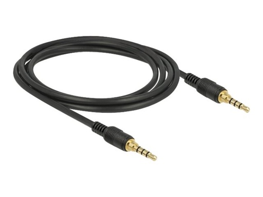 [85598] Delock Audiokabel - 4-poliger Mini-Stecker