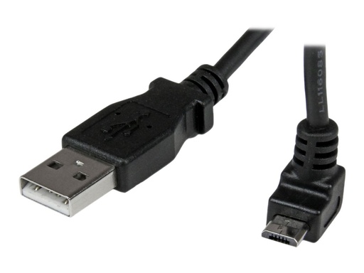 [USBAUB1MU] StarTech.com 1m USB 2.0 A auf Micro B Kabel aufwärtsgewinkelt - Schwarz - USB A / Micro B Datenkabel / Anschlusskabel - USB-Kabel - Micro-USB Typ B (M)