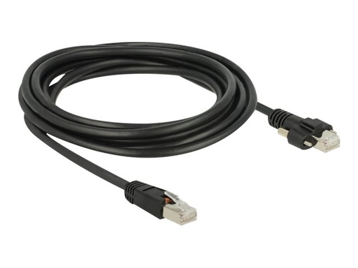 [85669] Delock Patch-Kabel - RJ-45 (M) schraubbar zu RJ-45 (M)