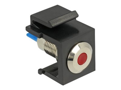 [86464] Delock LED - Keystone Jack - Schwarz