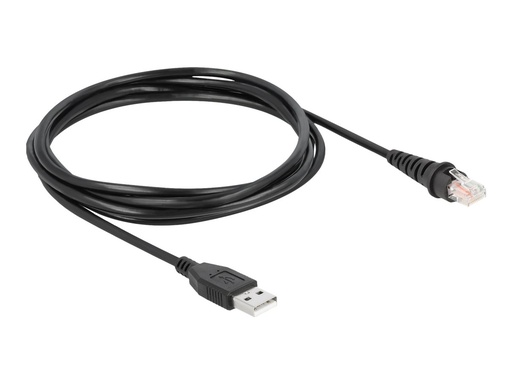 [90598] Delock Barcode-Scanner-Kabel - RJ-50 (M) zu USB (M)
