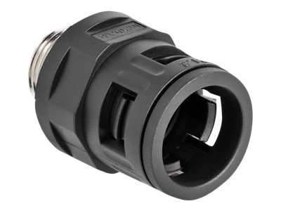 [60454] Delock Schlauchverschraubung - mit Messing-Außengewinde M20 - Schwarz (Packung mit 2)