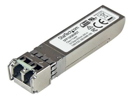 [SFP10GBSRST] StarTech.com Startech SFP-10GBASE-SR-ST Transceiver Modul (SFP+ Module, 10GBase-SR Cisco kompatibel, Glasfaser, 850nm, LC Multimode mit DDM)