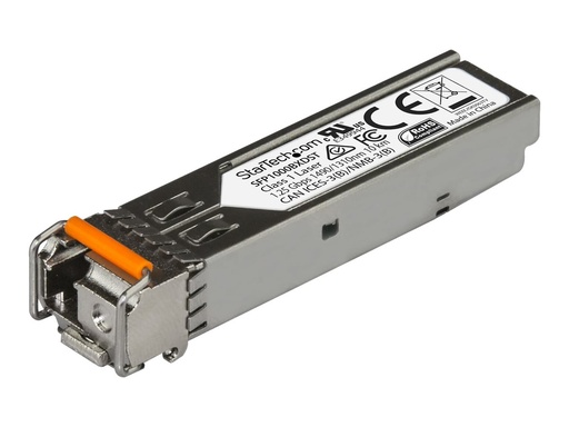 [SFP1000BXDST] StarTech.com Startech MSA Uncoded SFP Module, 1000BASE-BX, 1 Gigabit Ethernet Bi-Directional (BiDi)