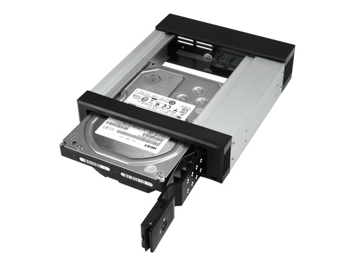 [HSB1SATSASBA] StarTech.com 5,25 auf 3,25 Festplatten Wechselrahmen - für 3,5 SATA/SAS Laufwerke - Trägerlos - SAS/SATA Backplane - Laufwerksschachtadapter - 5,25" bis 3,5" (13.3 cm to 8.9 cm)