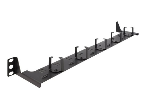 [66942] Delock Verlegetafel für Rack-Kabelmanagement - Schwarz - 1U - 48.3 cm (19")
