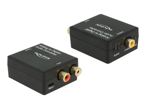 [63468] Delock Analog-Digital-Audiowandler - Schwarz