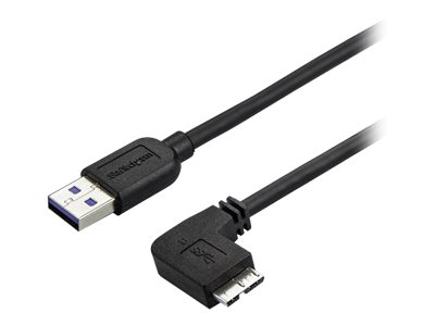 [USB3AU50CMRS] StarTech.com 50cm Slim Micro USB 3.0 Kabel rechtsgewinkelt - USB 3.1 Gen 1 (5 Gbit/s)