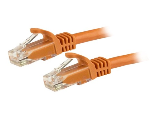 [N6PATC15MOR] StarTech.com 15m Cat6 Snagless Gigabit UTP Netzwerkkabel - Cat 6 RJ45 Netzwerkkabel mit Knickschutz - Orange - Patch-Kabel - RJ-45 (M)