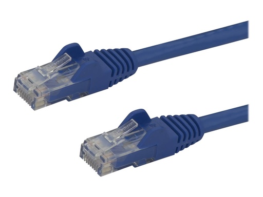 [N6PATC15MBL] StarTech.com 15m CAT6 Ethernet Cable, 10 Gigabit Snagless RJ45 650MHz 100W PoE Patch Cord, CAT 6 10GbE UTP Network Cable w/Strain Relief, Blue, Wiring is UL Certified/TIA - Category 6 - 24AWG (N6PATC15MBL)
