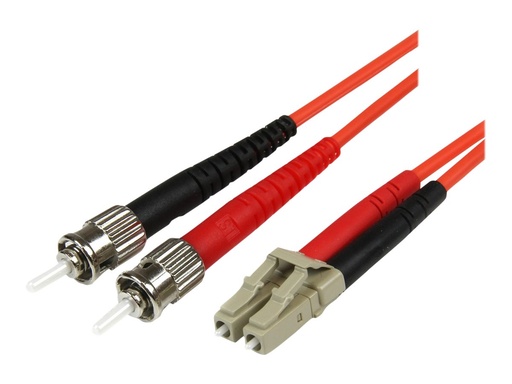 [50FIBLCST1] StarTech.com 1m Fiber Optic Cable - Multimode Duplex 50/125 - LSZH - LC/ST - OM2 - LC to ST Fiber Patch Cable - Patch-Kabel - ST multi-mode (M)