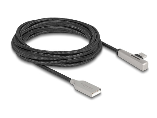 [80768] Delock USB-Kabel - USB (M) zu USB-C (M) gewinkelt