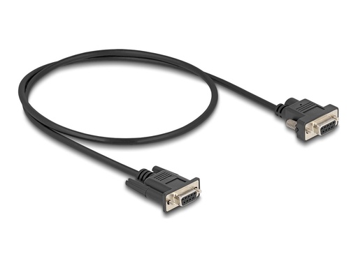 [87835] Delock Kabel seriell - DB-9 (W) zu DB-9, Gleichstromstecker 5,5 x 2,1 mm (W)